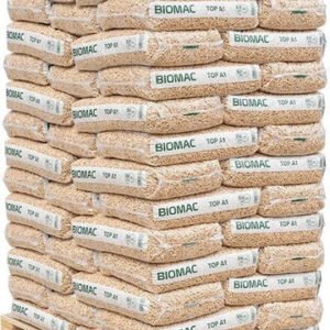 BIOMAC Holzpellets A1 – Palette (65 × 15 kg)