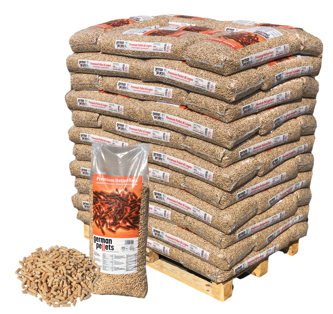 German Pellets – Palette mit 66 Säcken à 15 kg